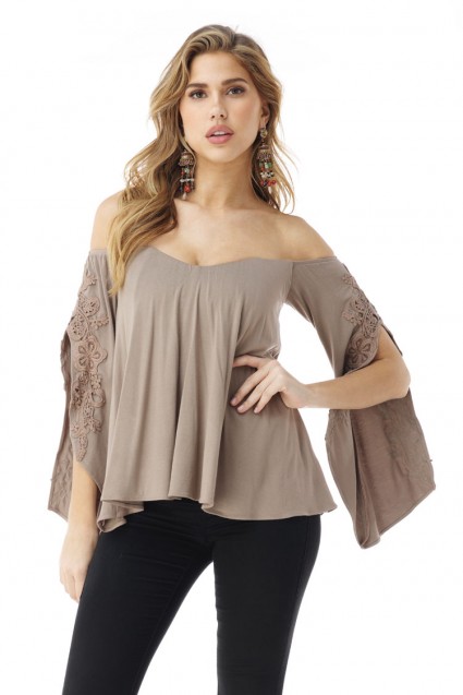 Sexy Tops for Women  Sky Off the Shoulder Tops, Sky Blouses, Sky
